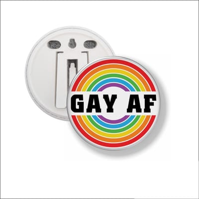 Button Met Clip 58 MM - GAY AF