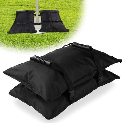 Dailygoods- Parapluvoetgewichten Zandzakken - 2 Stuks 50x34cm - Antisliphandvat - 1680D Oxford Doek - Duurzaam - Geschikt voor Tuinmeubelen