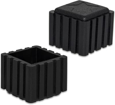 Meubeldopjes - Stoelpootbeschermers - Vloeren Beschermen - Anti-kras - 20x20 mm - Zwart