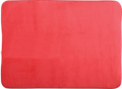 MSV Badkamerkleedje/badmat tapijt - voor op de vloer - rood - 50 x 70 cm - Microfibre