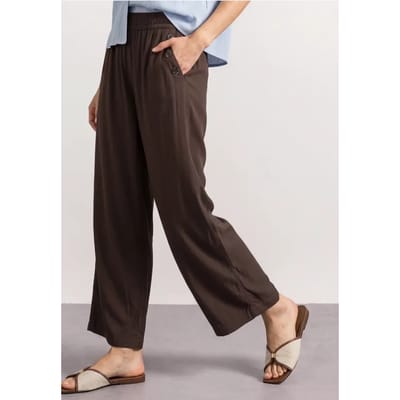 Broek met High Waist en Wide Leg pijpen in een Loose Fit pasvorm