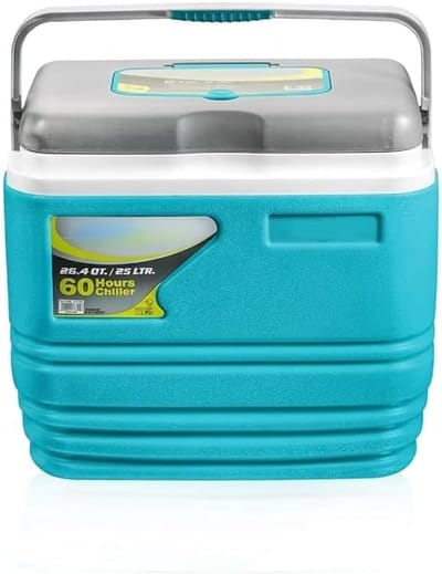 Geïsoleerde Koelbox - Draagbare Koeler - Outdoor Avonturen - 60 Uur Ijsbehoud - 25 Liter Capaciteit - Turquoise