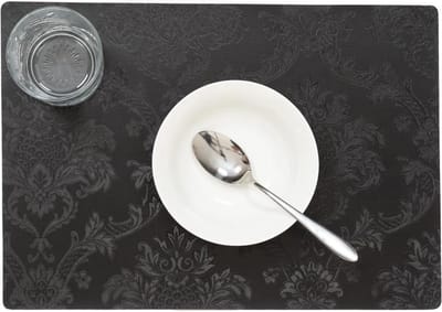 Wicotex-Placemats Amatista zwart-Placemat 12stuks