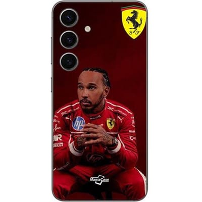 Coque de téléphone - Scuderia Ferrari - Samsung Galaxy S24 Plus - Souple - Silicone - Hamilton zwart