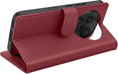Mayaxess, Hoesje Geschikt Voor Honor Magic 8 Pro Wallet 2 in 1 met Uitneembare Cover, Bordeaux