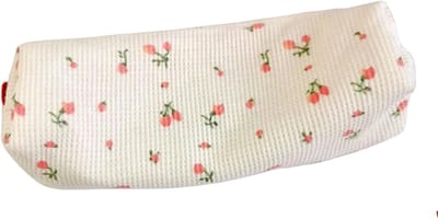 Bloemen Etui - Pennendoos Opberger - Studie Kantoor - Zacht Katoen - Middelgroot Formaat - Veelkleurig