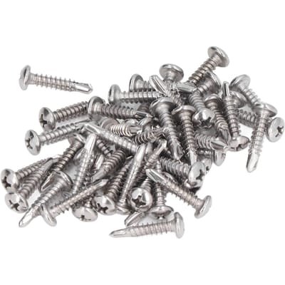 100 Stuks Zelfborende Schroef RVS Ronde Kop M4.2x19 Bevestigingsmiddel Accessoire Set Kit