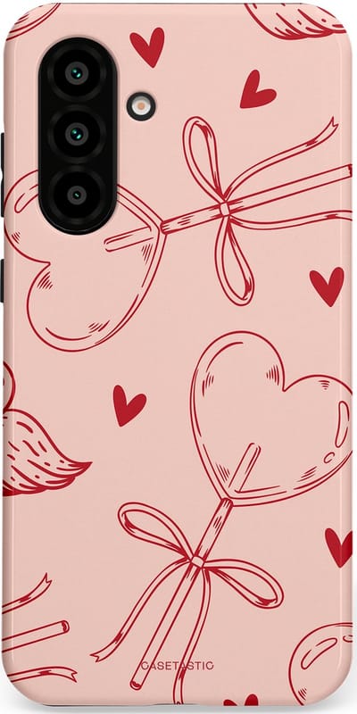 Casetastic Hoesje Geschikt voor Samsung A56 / A36 - Stijlvolle Beschermende Duo-layer Case - Zoete strikjes