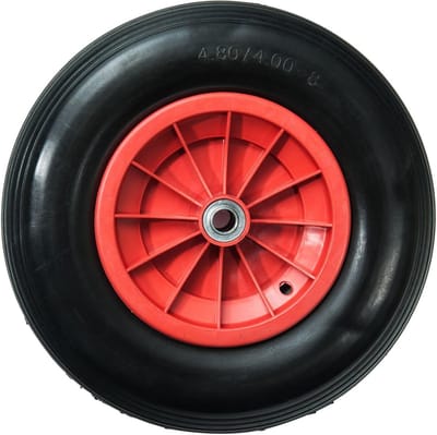 Lekvrij Wiel 15 inch voor Kruiwagen en Tuinaanhanger - Ø 385 x 75 mm - Asgat 25 mm