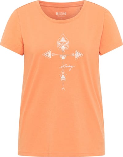 Mustang T-shirt Alina oranje dames - maat M