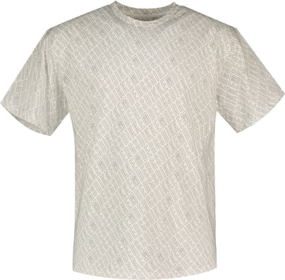 Bikkembergs Bmt0912 T-shirt Met Korte Mouwen Beige,Wit L Man