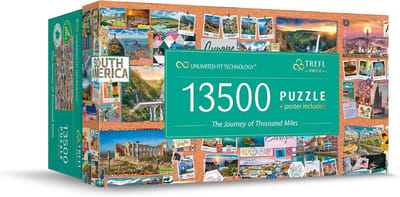 Grote Puzzel - 13500 Stukken, Dikke Karton, BIO, Reis Puzzels, Creatief Vermaak Voor Volwassenen En Kinderen Vanaf 12 Jaar