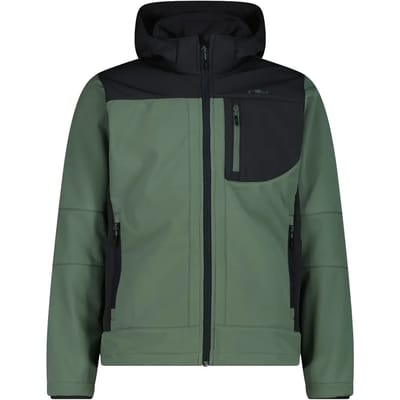 Verwarmde softshell jas met afneembare capuchon CMP