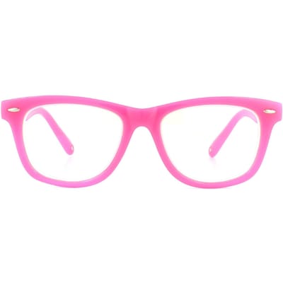 Montana rechthoekige roze kids -bril frames