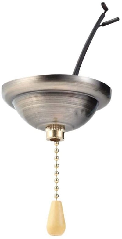 longziming -Zugschalter - Trekkoord Schakelaar - Plafondventilator Accessoire - Verlenging Bestaande Ketting - Mechanische Lichtbediening - Gladen Ronde Kralen - Universele Compatibiliteit - 1 Stuk