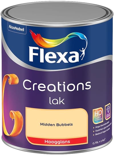 Flexa - Creations Lak Hoogglans - Midden Bubbels - Mengverf - 750 Ml
