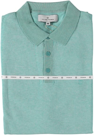 Fellows United Polo Jersey Knit Premium Turquoise (51.3660 - 137)