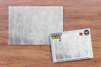 Puzzel Beton - Grijs - Muur - Legpuzzel - Puzzel 500 stukjes