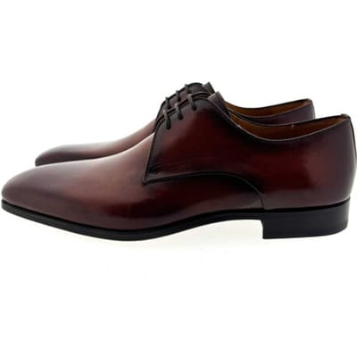 Magnanni - 23809 PAROS - Nette herenschoenenHeren veterschoen - Kleur: Cognac - Maat: 40
