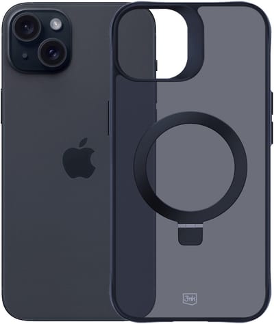 Apple Iphone 15 Plus - 3Mk Smoke Case Mag&Stand