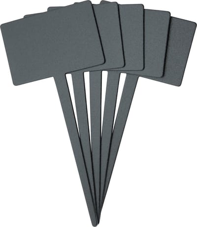 Securit® Silhouette rechthoekige krijtbordlabels in zwart