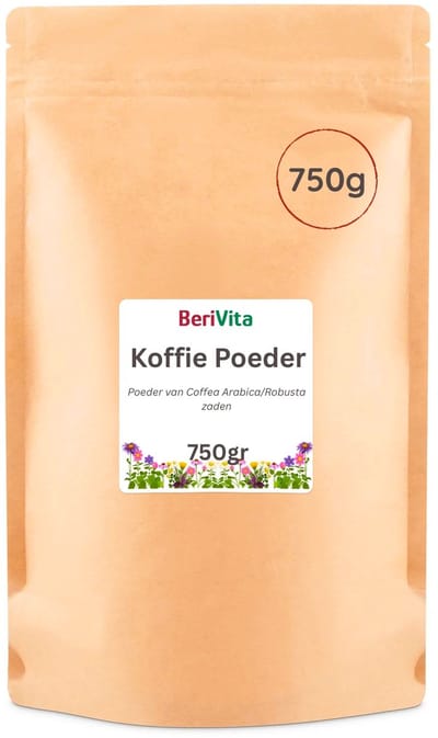 Koffie Poeder 750gr - Huidmasker - Haarmasker - Gezichtsmasker - Natuurlijk Koffiepoeder - Coffee Powder