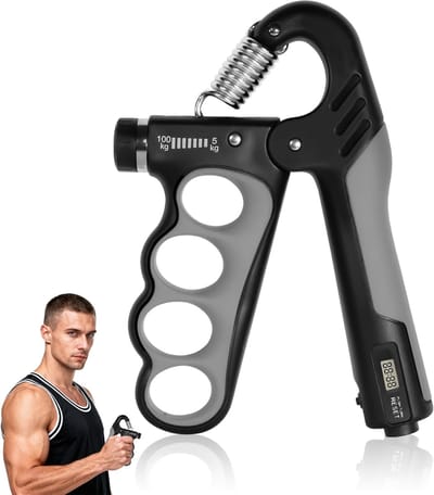 Unyqoos® Instelbare handtrainer voor spieropbouw en revalidatie met ergonomische grip