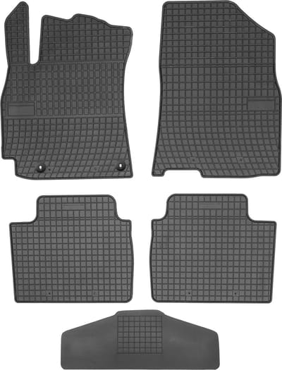 Max-Dywanik Frogum Serie - Rubber Automatten - Hyundai Elantra VII 2020 - Zwart - Beschermrand