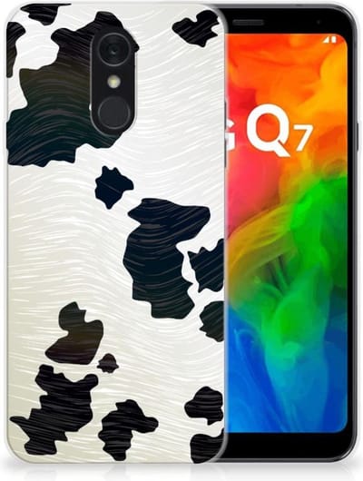 LG Q7 TPU Hoesje Koeienvlekken