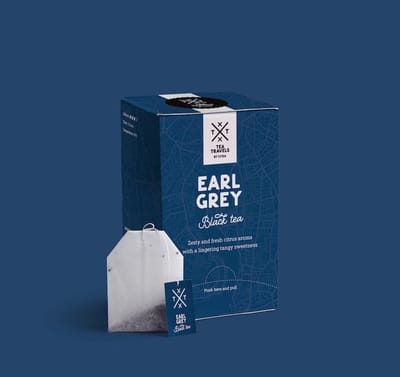 Losse Zwarte thee Tea Travels - Earl Grey g met Zwarte thee, bergamot