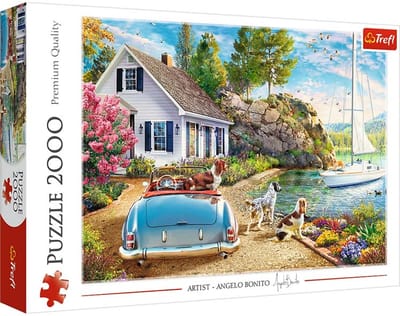 Trefl puzzel 2000 stukjes Holiday Haven - vakantie puzzel voor volwassenen.