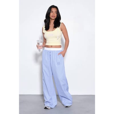 Dames Dsgn Studio Collegiate Applicatie Vest Top | Citroen | Maat: XS