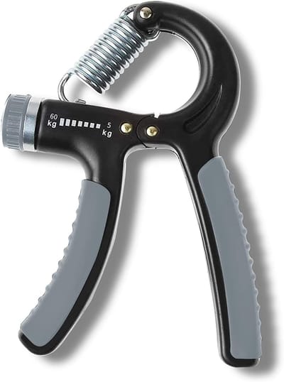Thijox - Hand Grip Trainer Verstelbaar 5–60 kg - Handknijper Grip Strength Trainer voor Onderarm, Hand en Vingers - Compacte Hand Gripper voor Krachtt