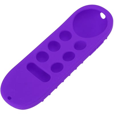 Afstandsbediening Beschermhoes Siliconen Hoesje voor Chromecast met Google TV Afstandsbediening Purple suit