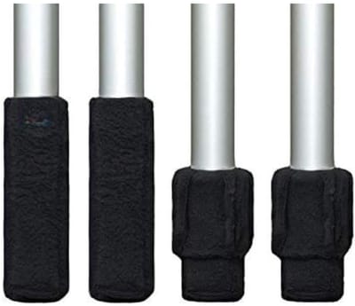 Famanu – Elastische manchet mini - omtrek 4,5–6 cm - compacte pootbeschermer voor smalle stoel- en meubelpoten - geluidsdempend en antislip - antraciet