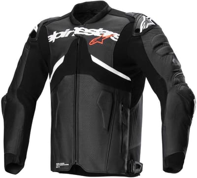 Alpinestars Atem V5 Leren Jas Zwart Wit - Jas