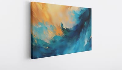 Saammp Canvas Schilderij - Levendige kleuren - Abstract - 30x20 - Foto op canvas - Wanddecoratie - Muurdecoratie Woonkamer - Slaapkamer decoratie - Canvas Print