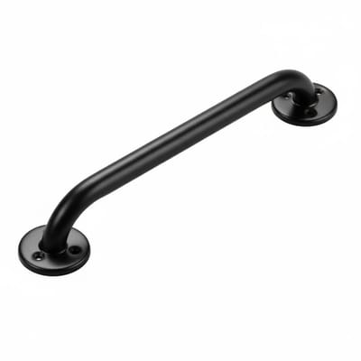 Wandbeugel Mat Zwart 45 cm. Handgreep / wandgreep voor badkamer / douche / toilet. Toiletbeugel / badgreep / douchegreep