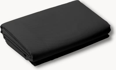 Y-NOT - Crispy Cotton Hoeslaken Topper - 90x200 - tot 15 cm matrasdikte - 100% Katoen - 180 draaddichtheid - Zwart