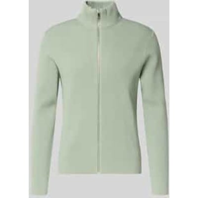 Cardigan met opstaande kraag en ritssluiting