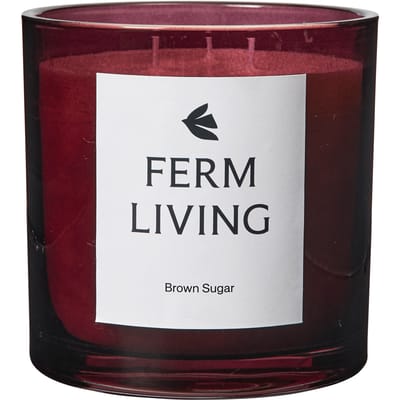 Ferm Living Vitto geurkaars - dark grape - Hoogte 12 cm