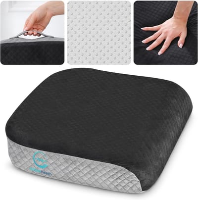 Zitkussen - Ergonomisch Geheugenschuim Kussen voor Bureau, Auto en Rolstoel
