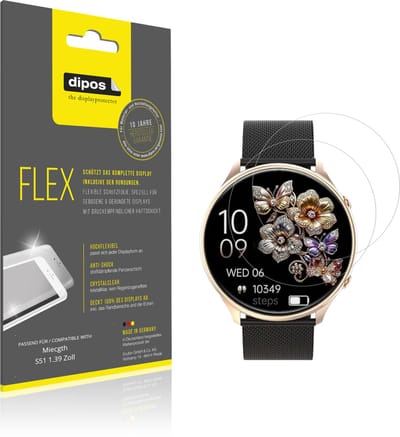 dipos – 2x Beschermfolie geschikt voor Miecgth S51 1.39 Zoll | 3D Full Cover Screenprotector | 100% Passend