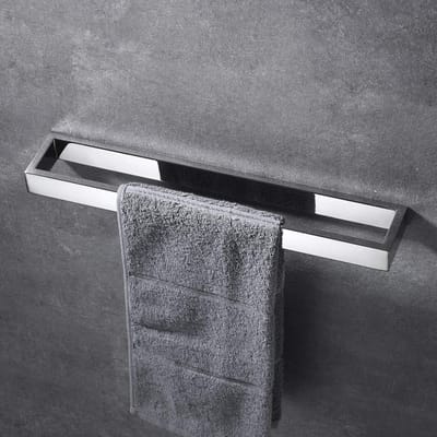 Wandgemonteerde handdoekstang 40 cm roestvrij staal voor badkamer keuken chroom schroefhouder