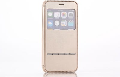 View Sense Cover + Screenprotector voor iPhone 6 Plus – Champagne