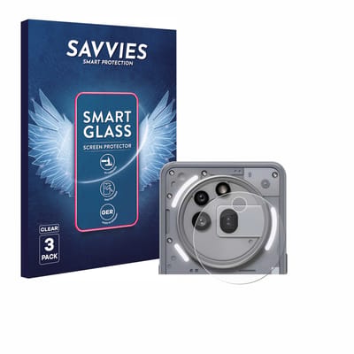 3 Stuks Savvies Screenprotector - geschikt voor Nothing Phone (3a) Pro (ALLEEN Camera Lens) - beschermfolie glas transparant