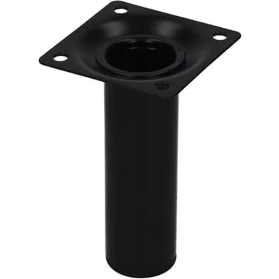 Duraline Meubelpoot Rond Staal 3x10cm Zwart