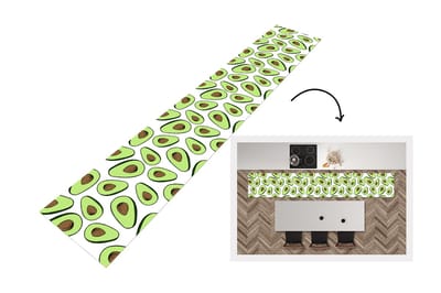Keukenloper - Loper keuken - Avocado - Patronen - Pastel - 300x50 cm - Keukenloper vinyl