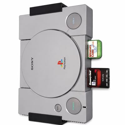 Wall Mount Geschikt voor Sony PlayStation 1 – Verticale Console Wandhouder – Retro Gaming Accessoire – Wandmontage – Zwart
