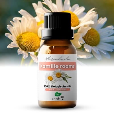 Kamille olie - 100% Puur & Bio - Etherische Olie - Natuurlijk - Roomse Kamille - Stomen - Diffuser - Baby - Druppels - Chamomile - 10ml